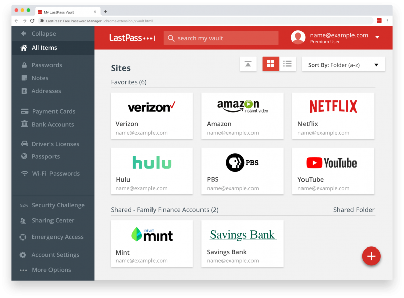 lastpass sign in page